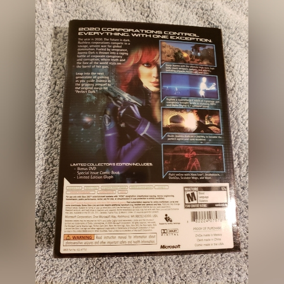 LIMITED COLLECTORS EDITION "PERFECT DARK ZERO FOR XBOX  360 - Picture 3 of 17
